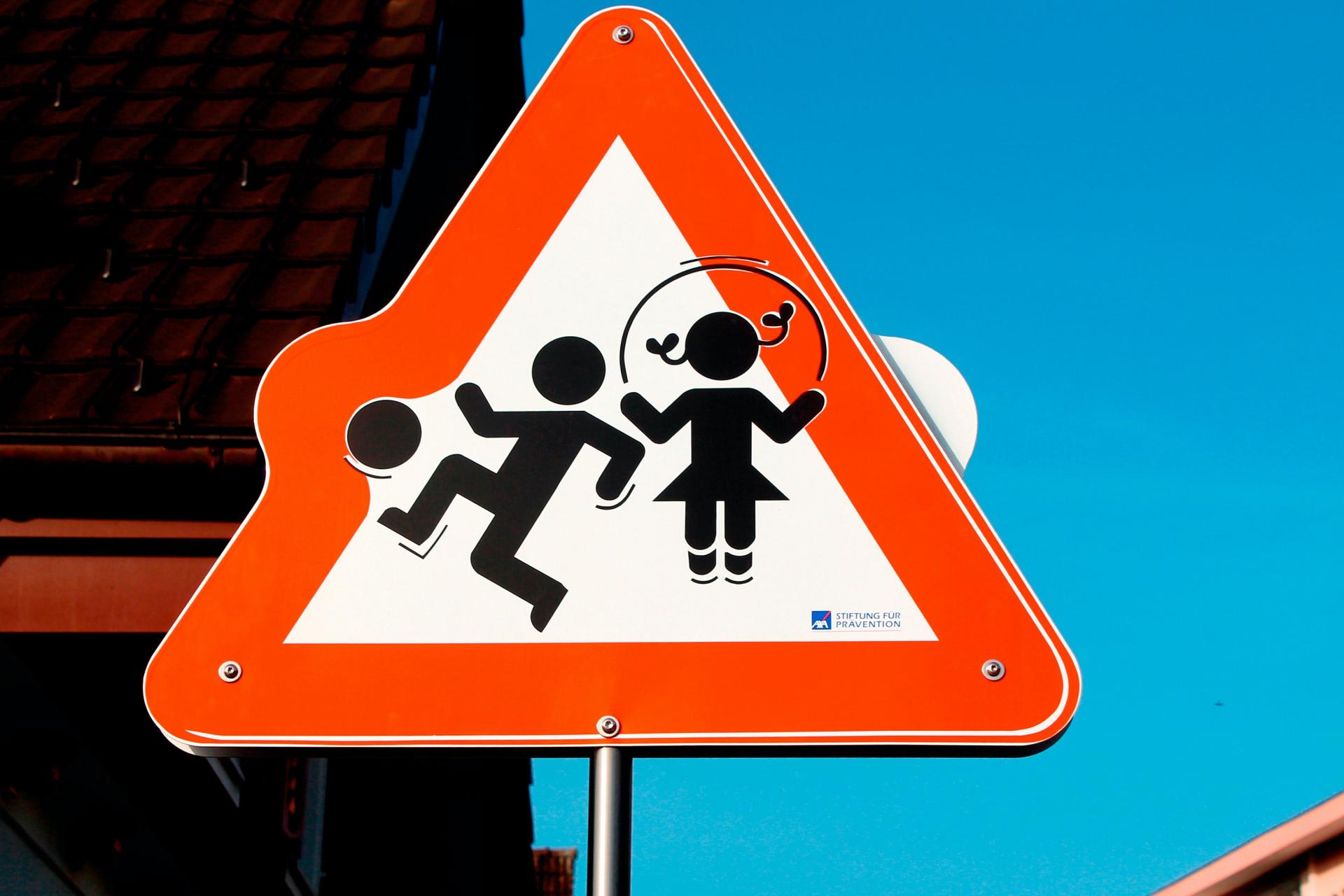 Panneau attention enfant 1